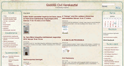 Desktop Screenshot of godolloi-civilek.hu